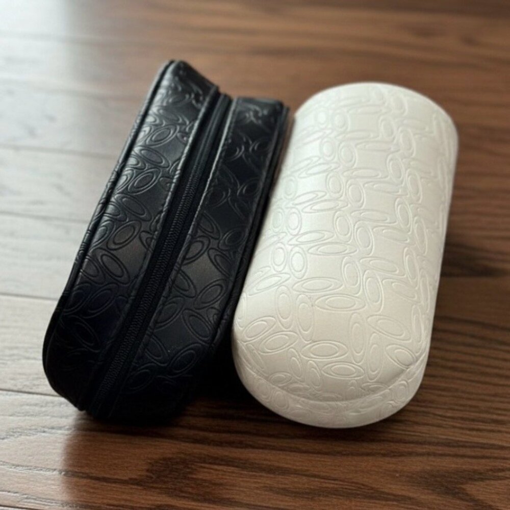 Oakley White Hardcase and Black Soft Shell Viny Sunglass Case Only